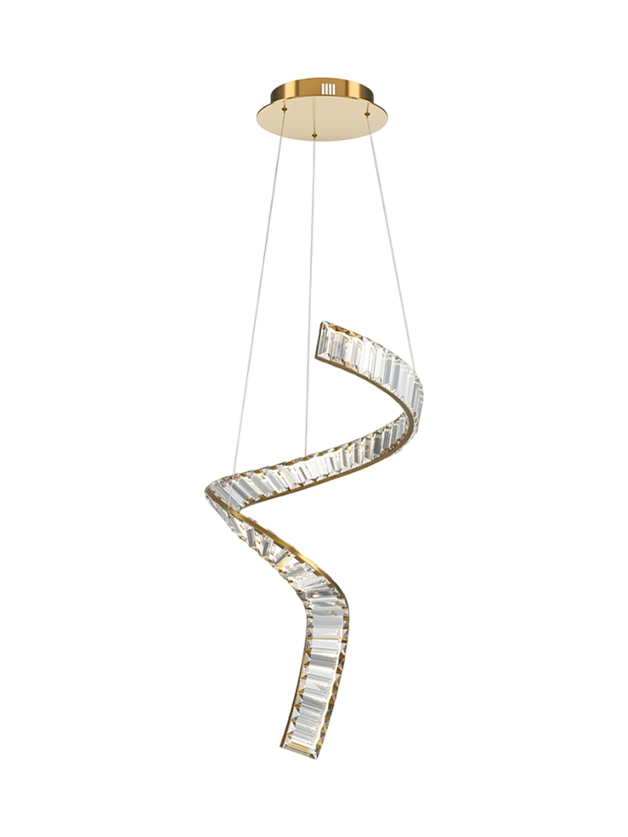 
Lampada a sospensione di design in cristallo LED Spiral “Krone”