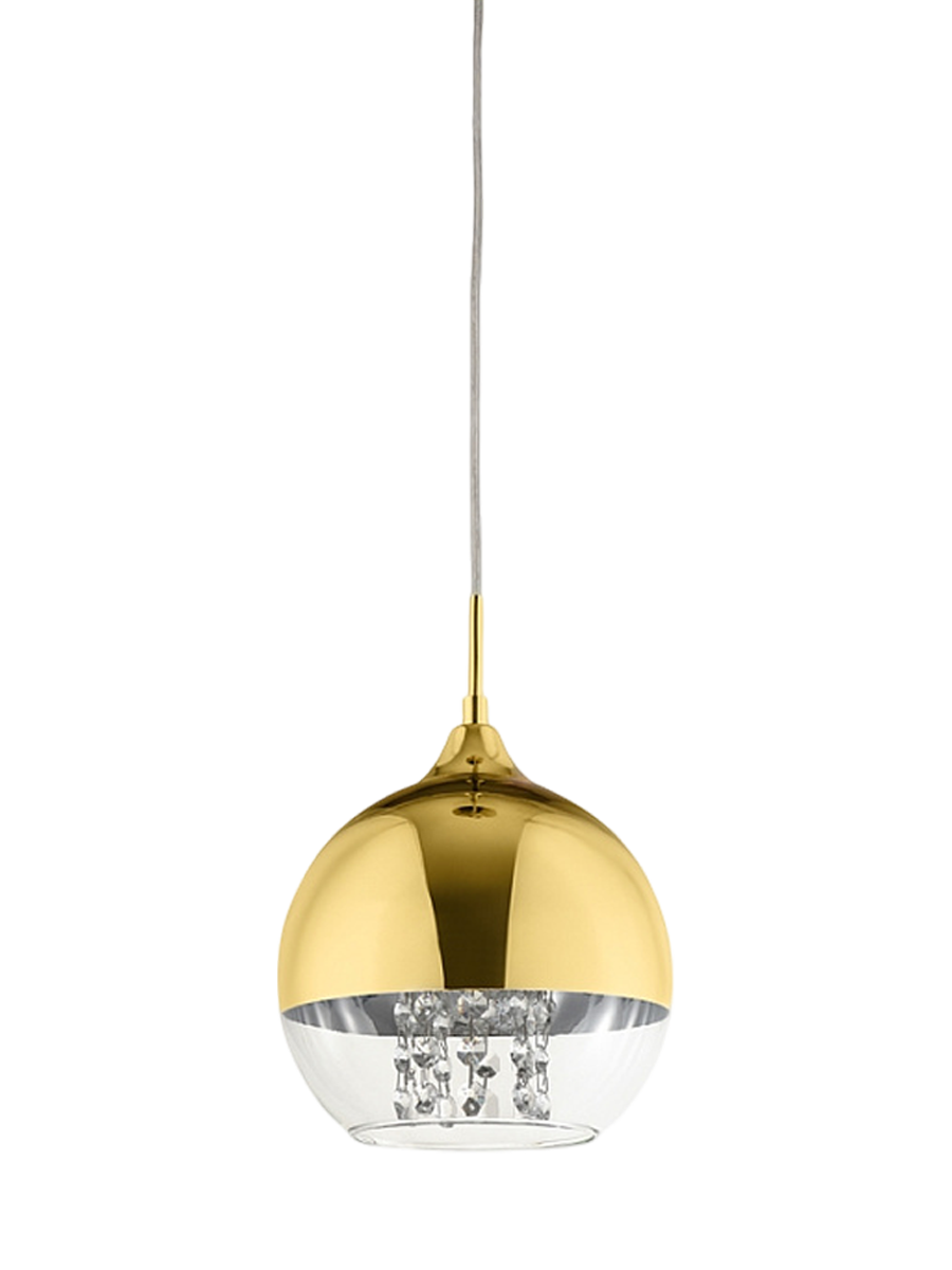 
Lampada a sospensione di design „Fermi“, dorata - ø 20cm