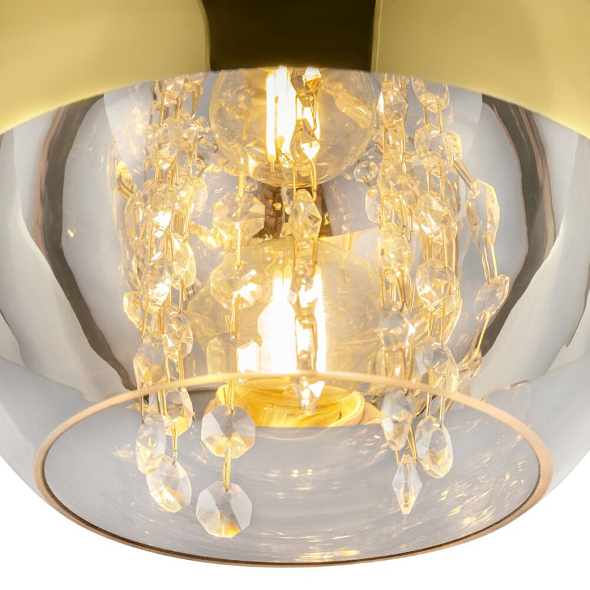 
Lampada a sospensione di design „Fermi“, dorata - ø 20cm