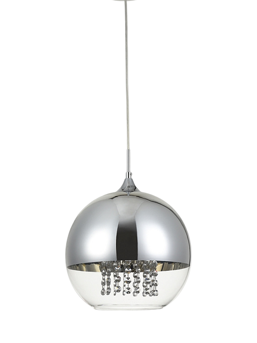 
Design Pendellampe „Fermi“ Silber - ø 30cm