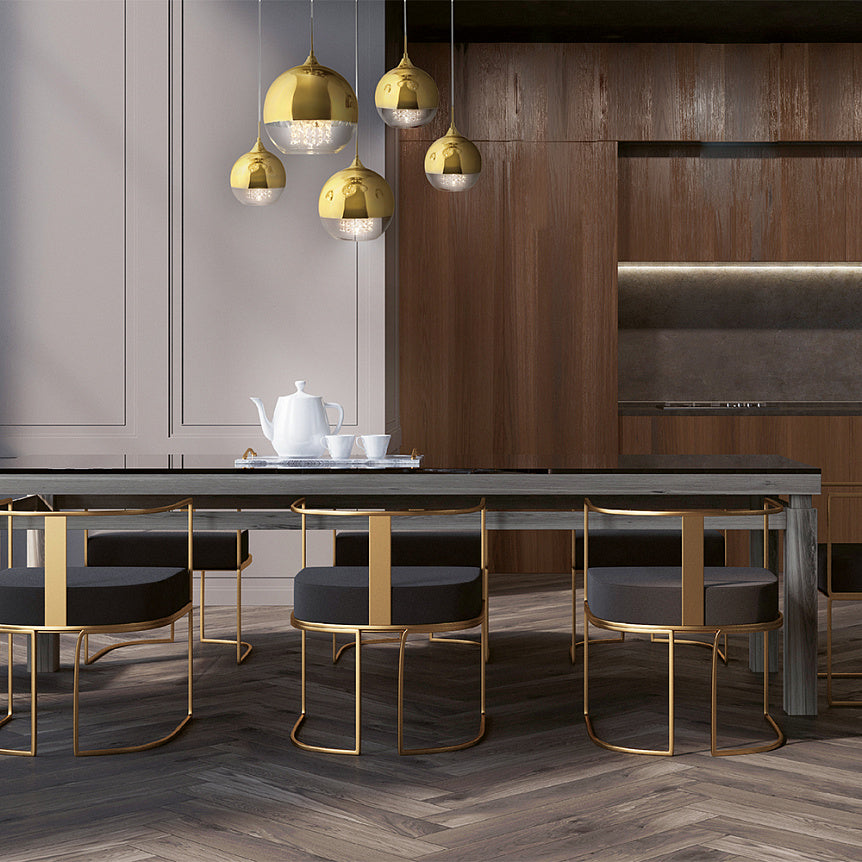 
Design Hängelampe „Fermi“ Gold“ 5-Flammig