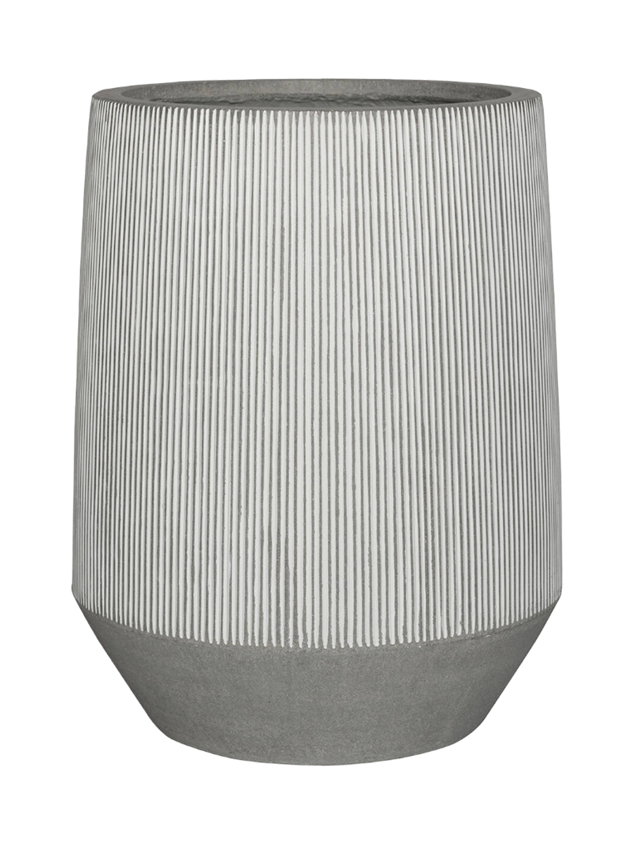 
Premium Indoor/Outdoor Flower Pot "Harith White Stripe"