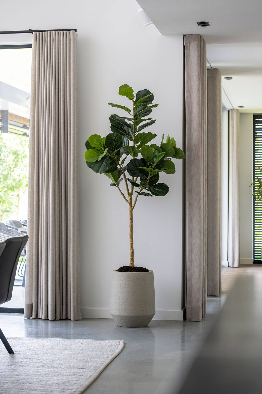 
Vaso per fiori di alta qualità per interni/esterni „Cement & Stone Harith“ - Beige Lavato