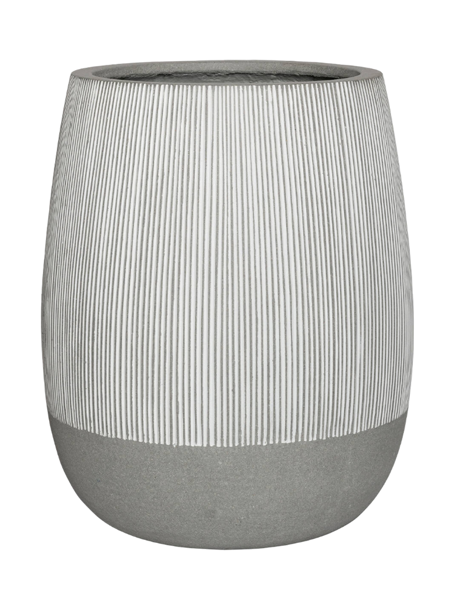
Premium Indoor/Outdoor Planter "Perry White Stripe"