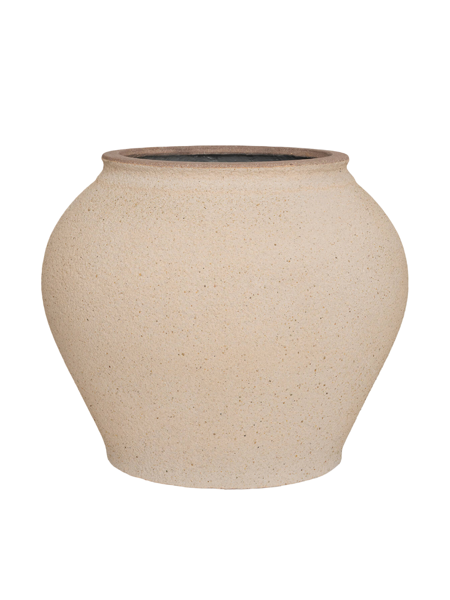 
Vaso per fiori di alta qualità per interni/esterni „Mediterranean Zeus“ - Sabbia del Sahara