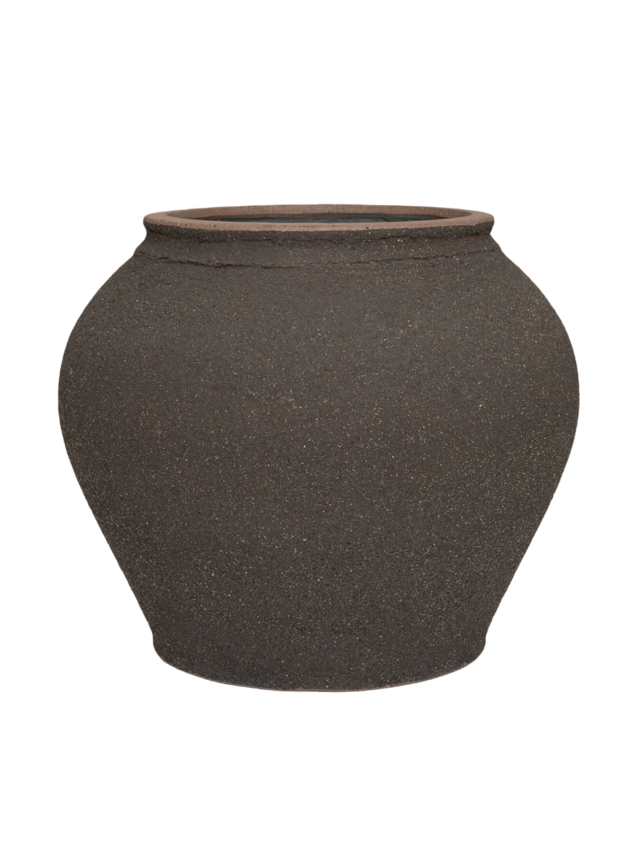 
Vaso per fiori di alta qualità per interni/esterni „Mediterranean Zeus“ - Marrone terra d'ombra
