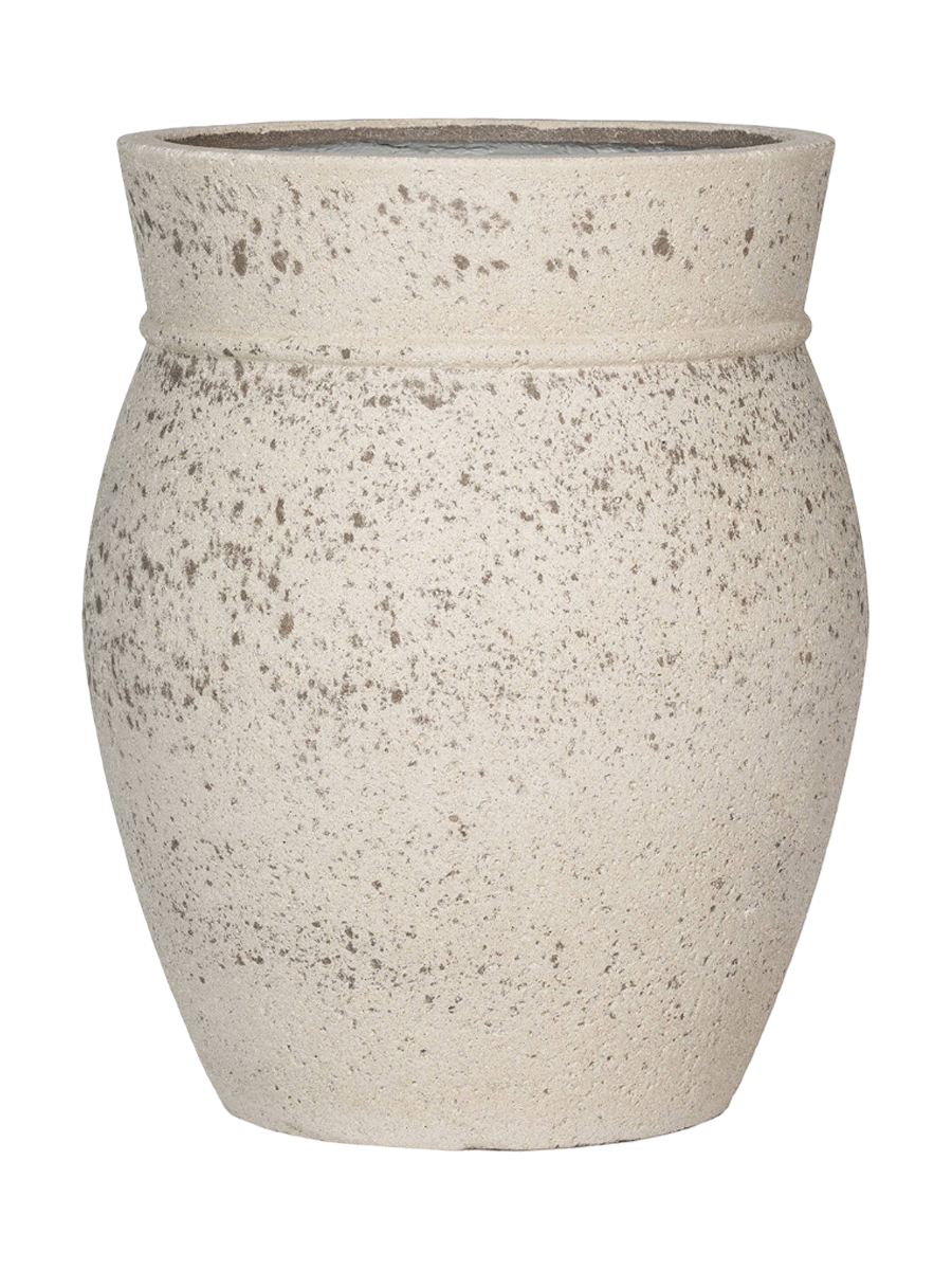 
Vaso per fiori di alta qualità per interni/esterni „Mediterranean Apollo“ - Bianco gesso