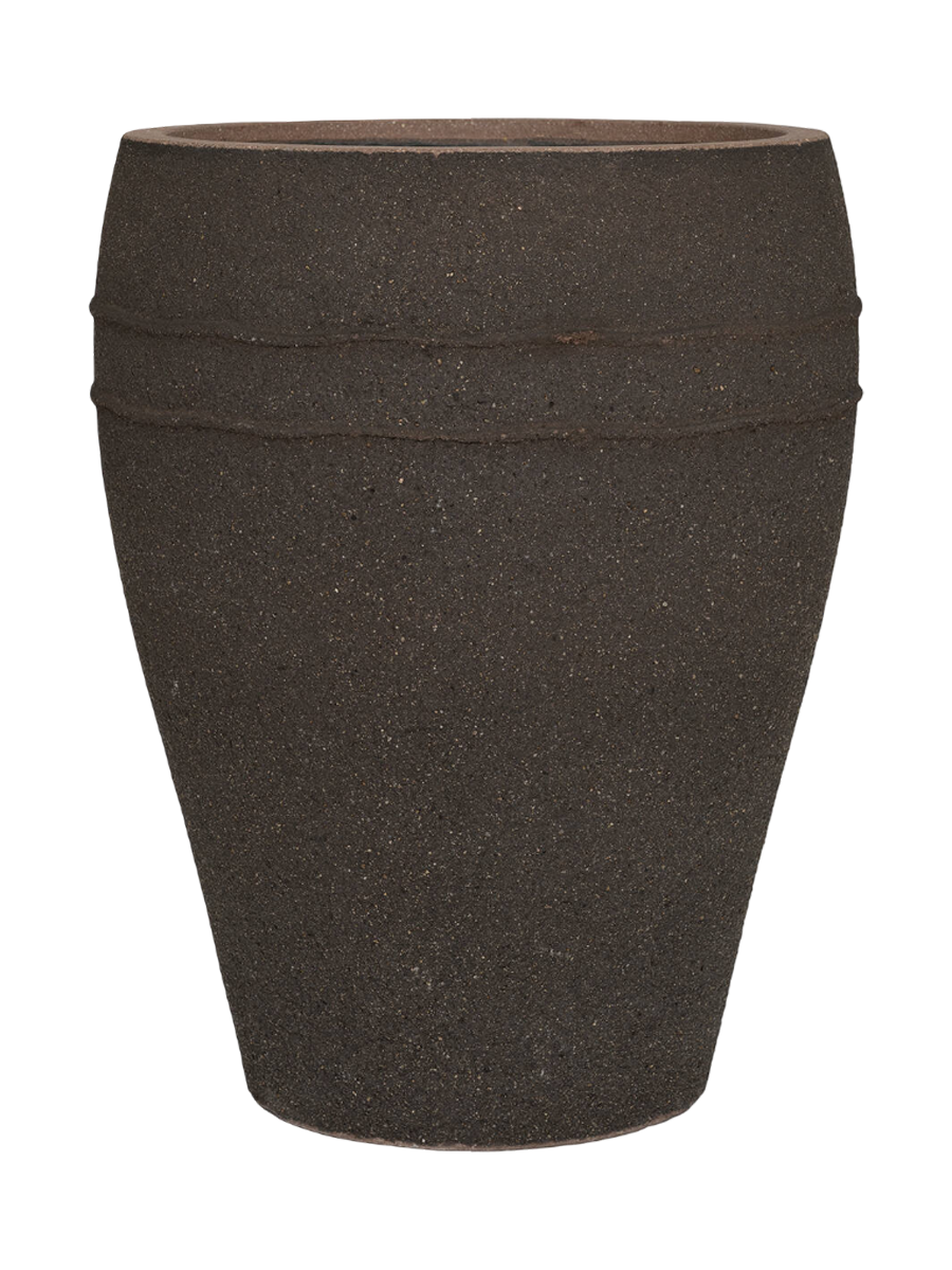 
High-quality indoor/outdoor planter "Mediterranean Artemis" - Umber Brown / Ø 54 x 69 cm