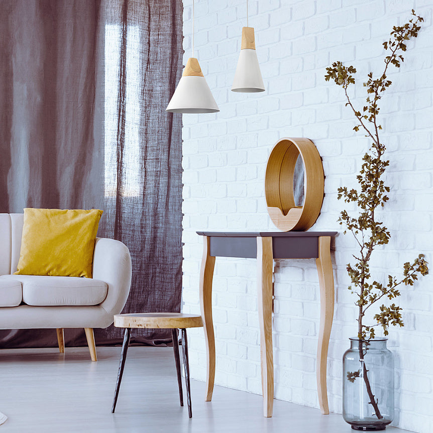 
Lampada a sospensione di design Wide "Bicones" - Bianco