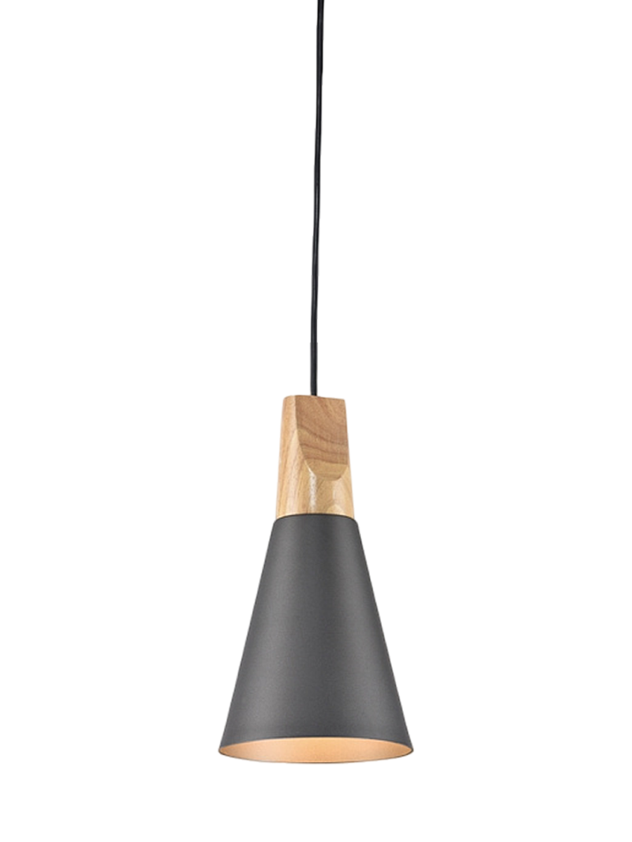 
Lampada a sospensione di design Slim "Bicones" - Grigio