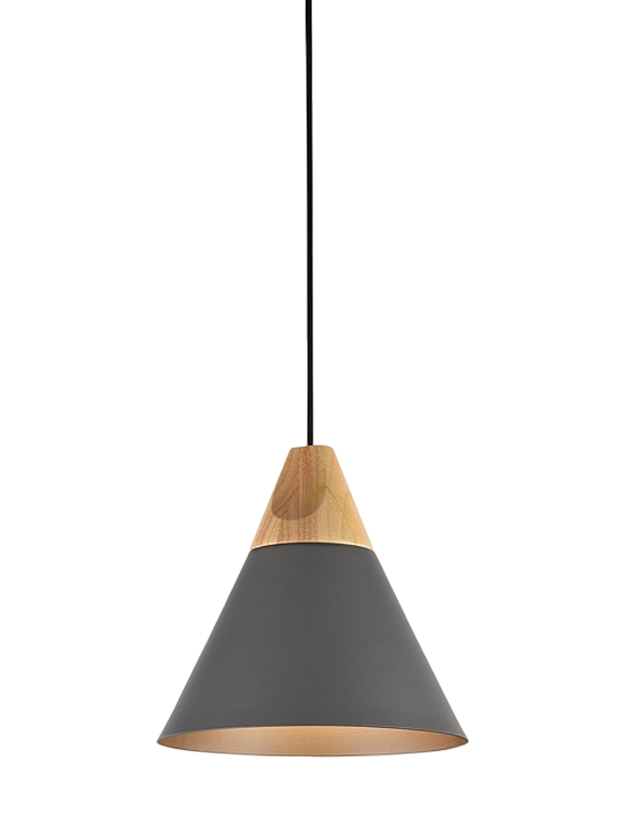 
Lampada a sospensione di design Wide "Bicones" - Grigio
