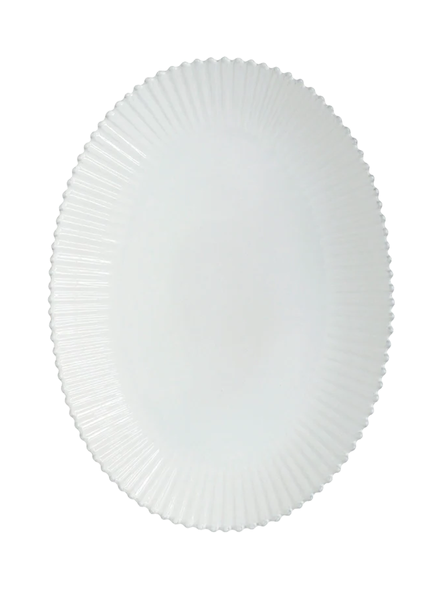 
Large, handmade serving platter "Pearl" - Extra Large, 51 x 37.1 cm