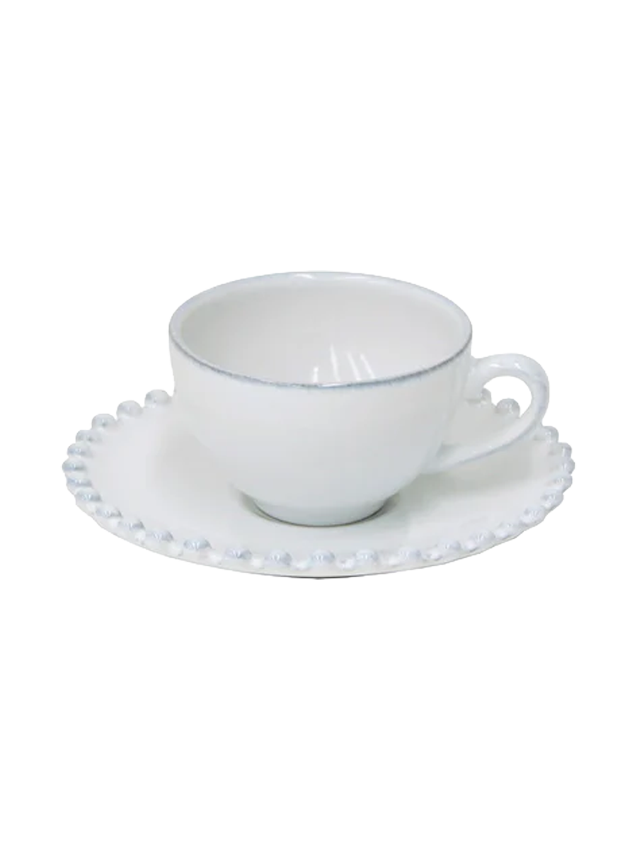 
Handmade Espresso Cup "Pearl" with Saucer