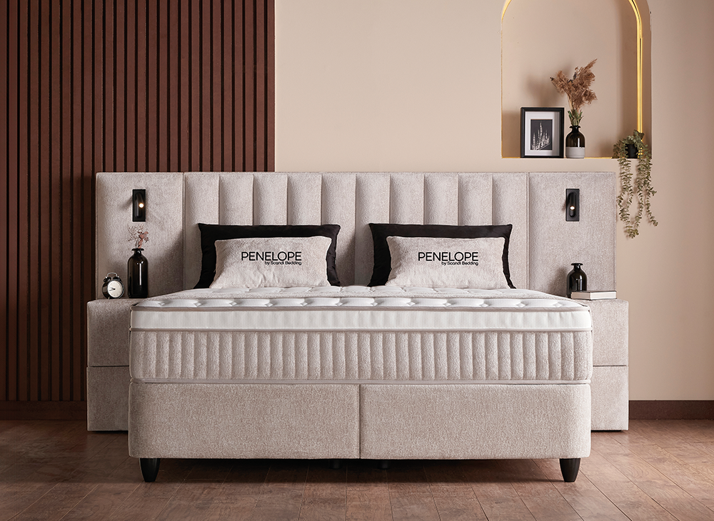 
Lit double design « Penelope », différentes tailles - Sans accessoires / Dimensions du matelas : 140 x 200 cm