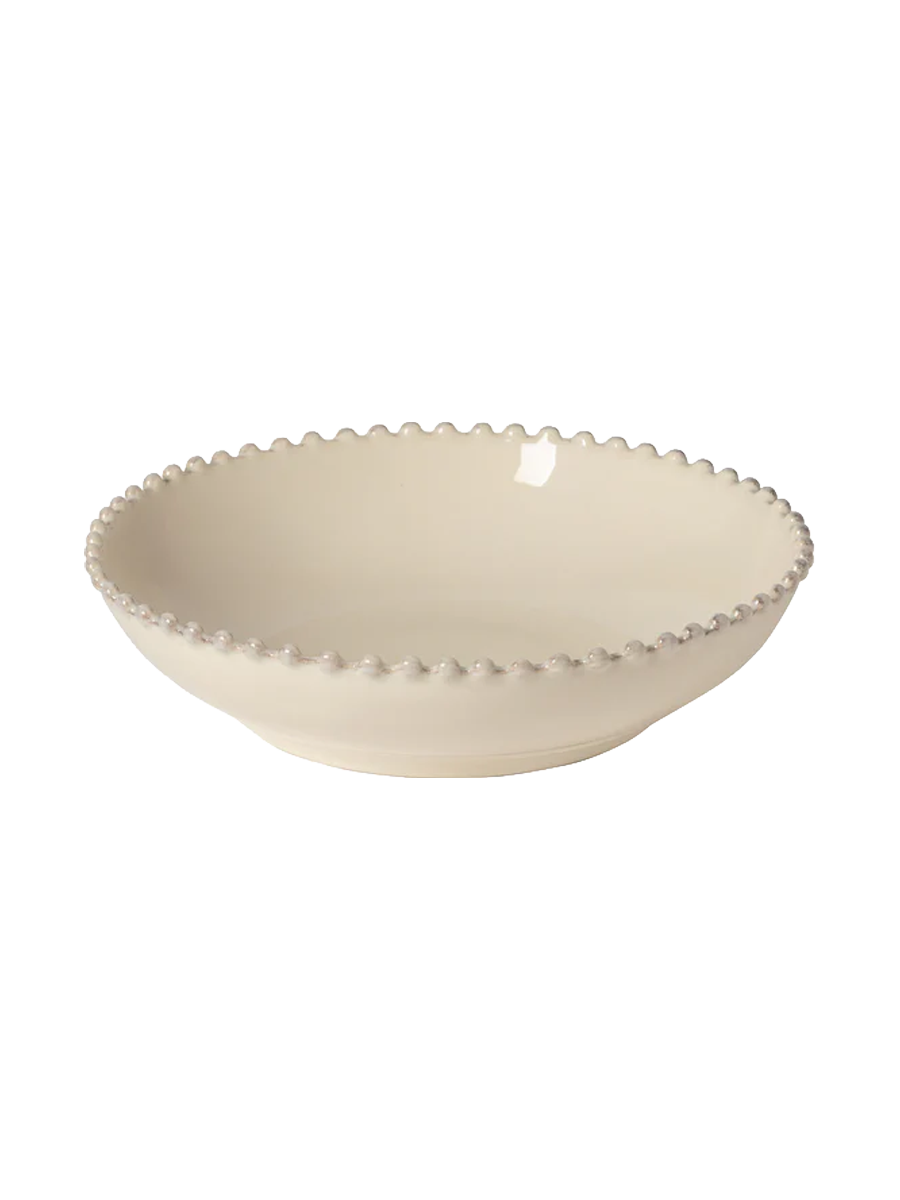 
Handmade Soup & Pasta Plate "Pearl" - Cream