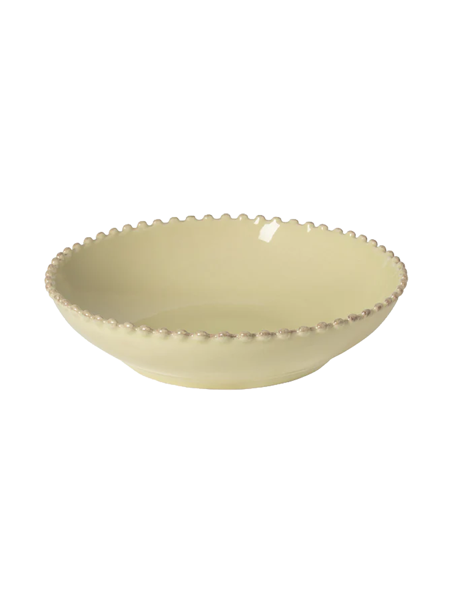
Handmade Soup & Pasta Plate "Pearl" - Light green