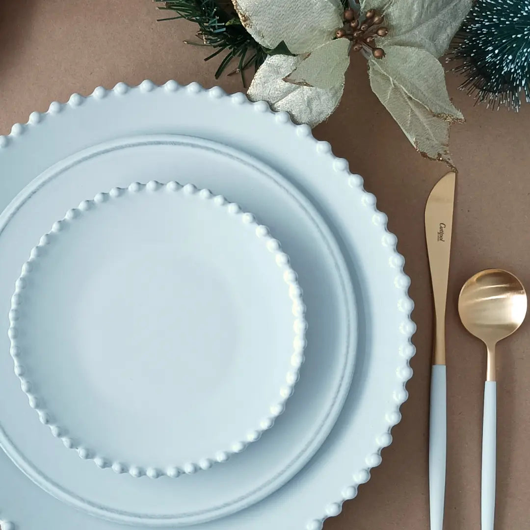 
Handmade Dinnerware Set "Pearl II", 6 people, 30 pieces