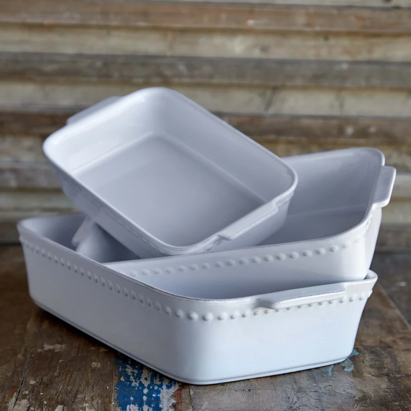 
Handmade Baking Dish "Pearl" - Medium, 27.3 x 17.3 cm