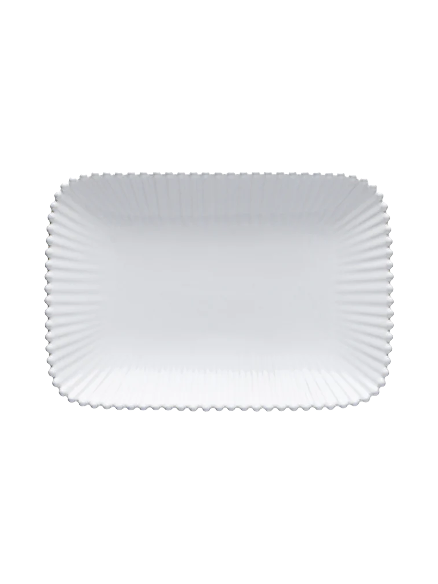
Rectangular, handmade "Pearl" serving platter - Medium, 30.4 x 21.1 cm