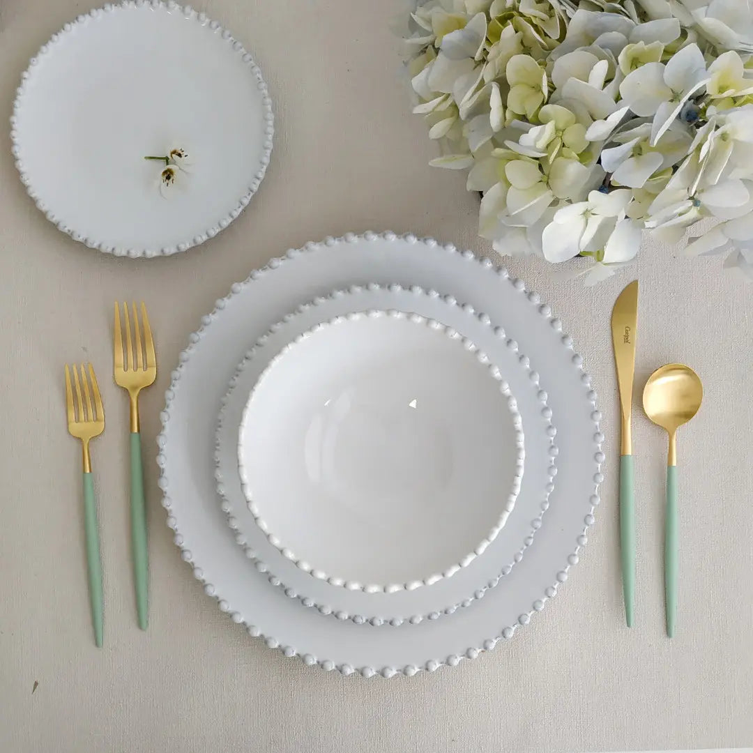 
Handmade Soups. & Cereal Bowl "Pearl" - White
