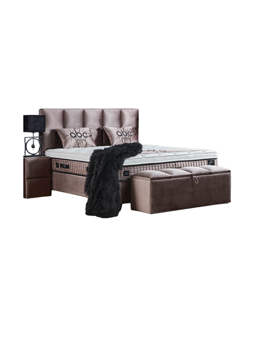 
Premium Box Spring Bed "Phantom" incl. Mattress & Topper - Without accessories