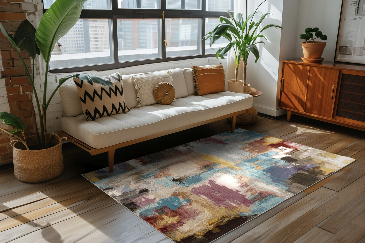 
"Picasso 598" Designer Rug - Multicolor - 80 x 150 cm