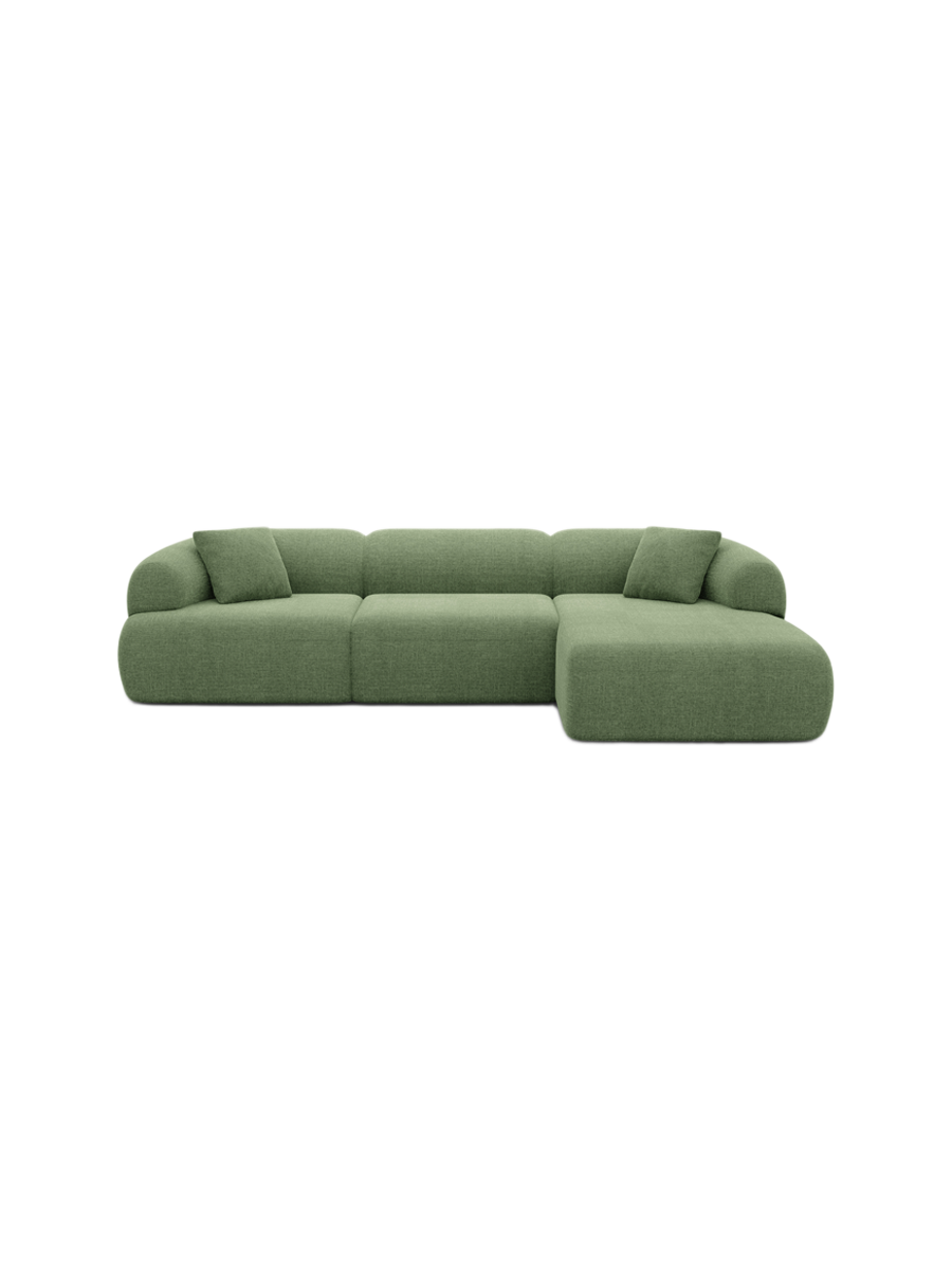 
4-Sitzer Design Ecksofa „Astoria“ mit Strukturstoff-Bezug - Strukturstoff Anthrazit / Eckteil links