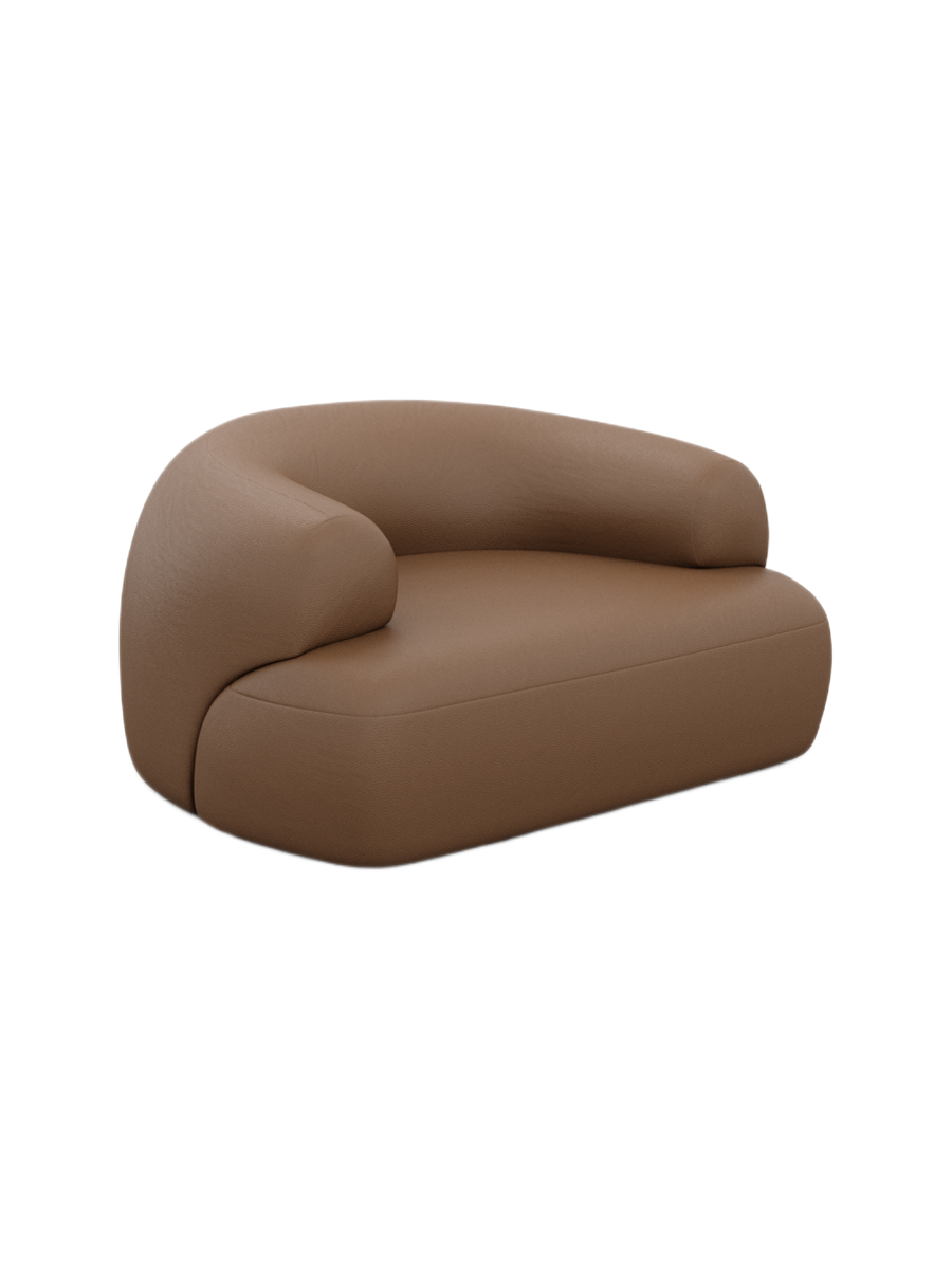 
Design Echtleder Loungesessel „Astoria“ - Echtleder Beige