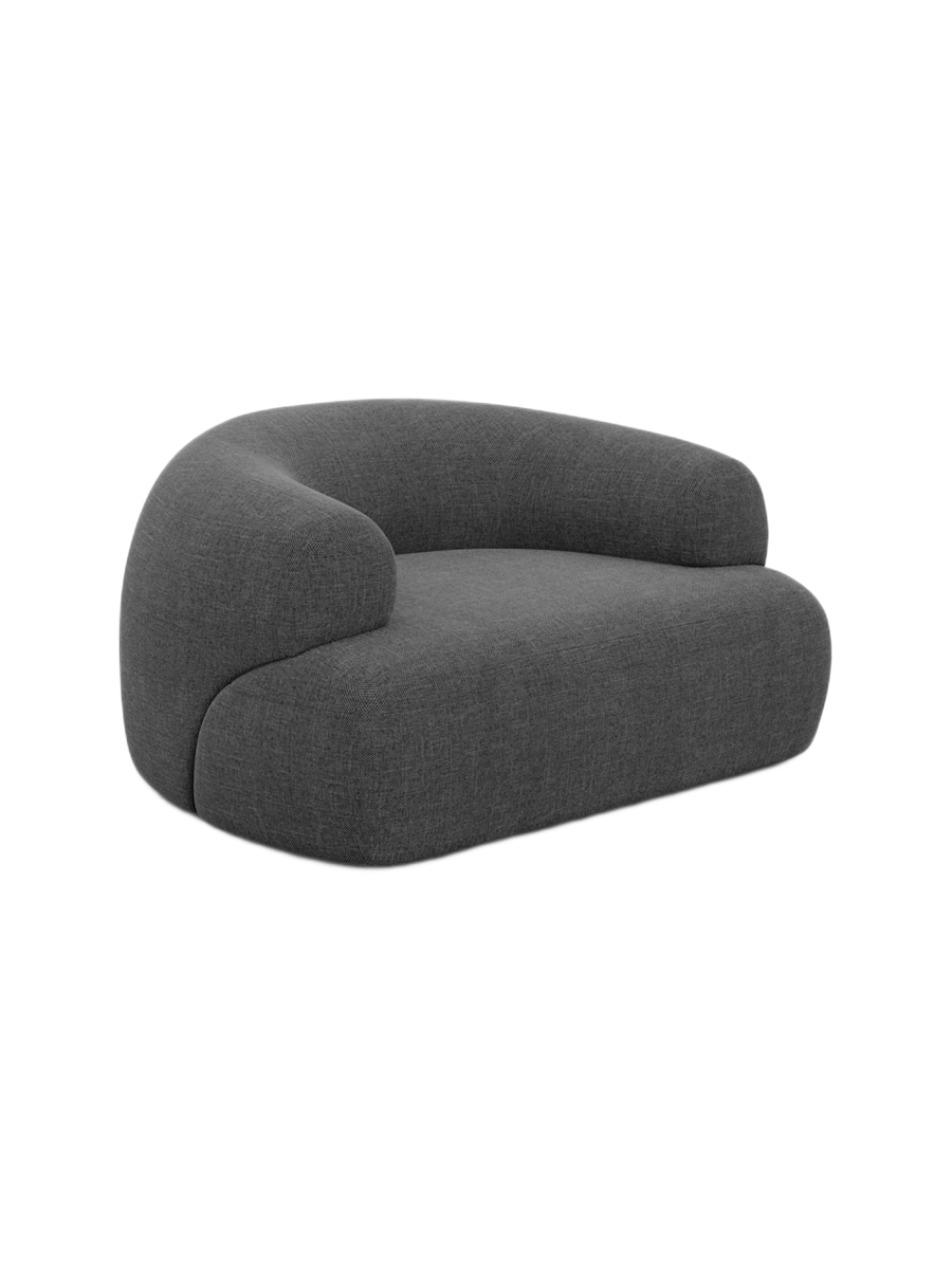 
Design Loungesessel „Astoria“ mit Strukturstoff-Bezug - Strukturstoff Anthrazit