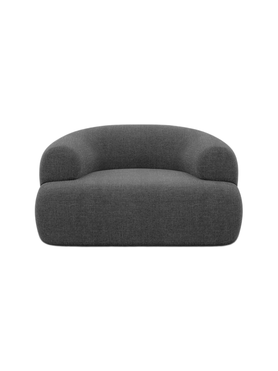 
Design Loungesessel „Astoria“ mit Strukturstoff-Bezug - Strukturstoff Anthrazit