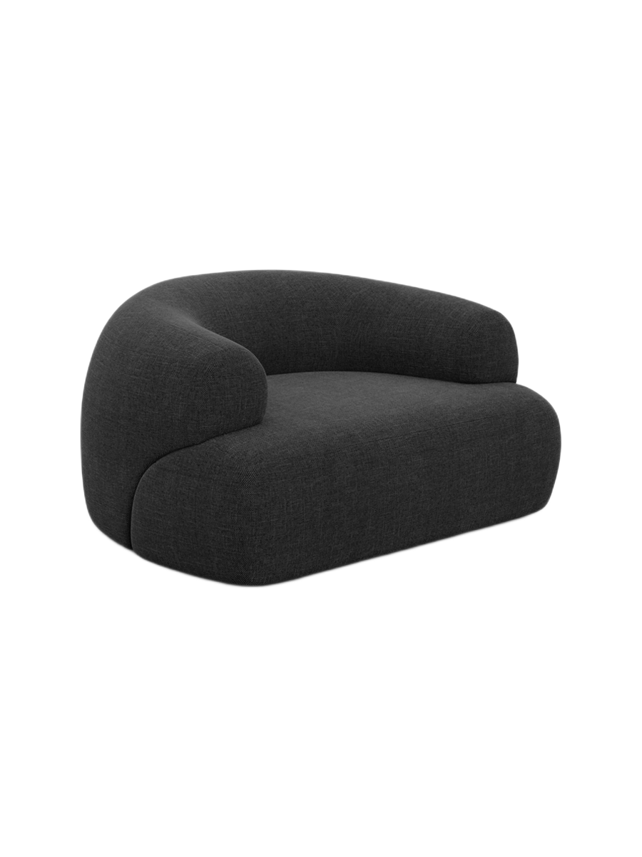 
Design Loungesessel „Astoria“ mit Strukturstoff-Bezug - Strukturstoff Anthrazit