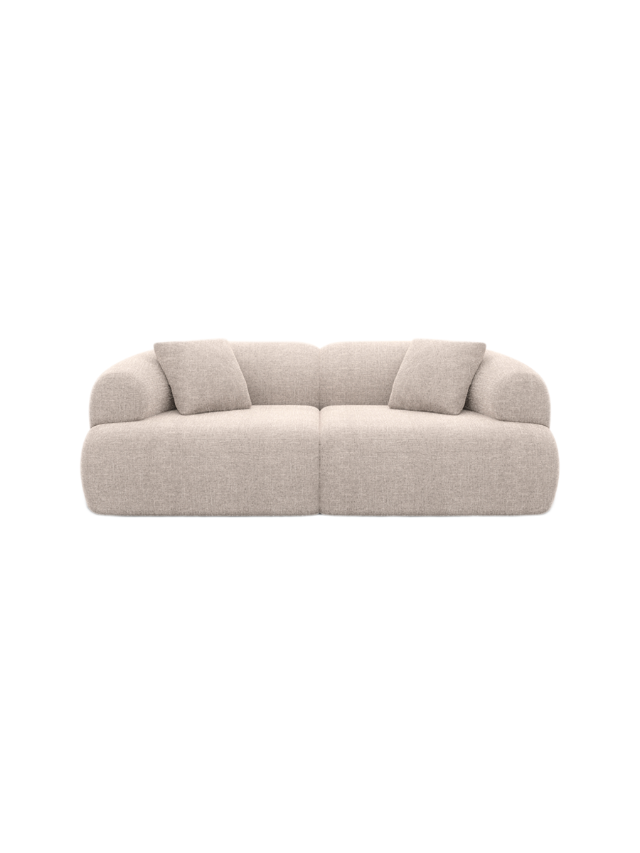 
2-Sitzer Design Sofa „Astoria“ mit Strukturstoff-Bezug - Strukturstoff Anthrazit