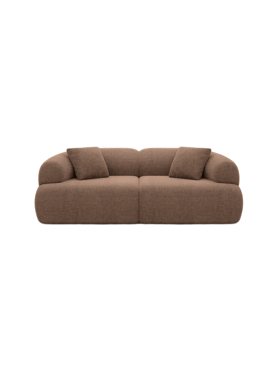 
2-Sitzer Design Sofa „Astoria“ mit Strukturstoff-Bezug - Strukturstoff Anthrazit