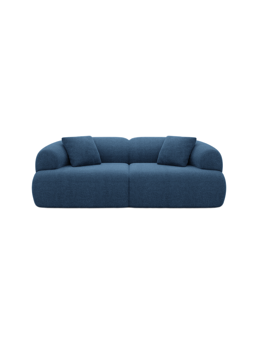 
2-Sitzer Design Sofa „Astoria“ mit Strukturstoff-Bezug - Strukturstoff Anthrazit