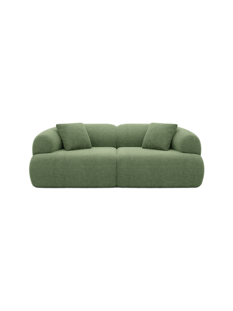 
2-Sitzer Design Sofa „Astoria“ mit Strukturstoff-Bezug - Strukturstoff Anthrazit