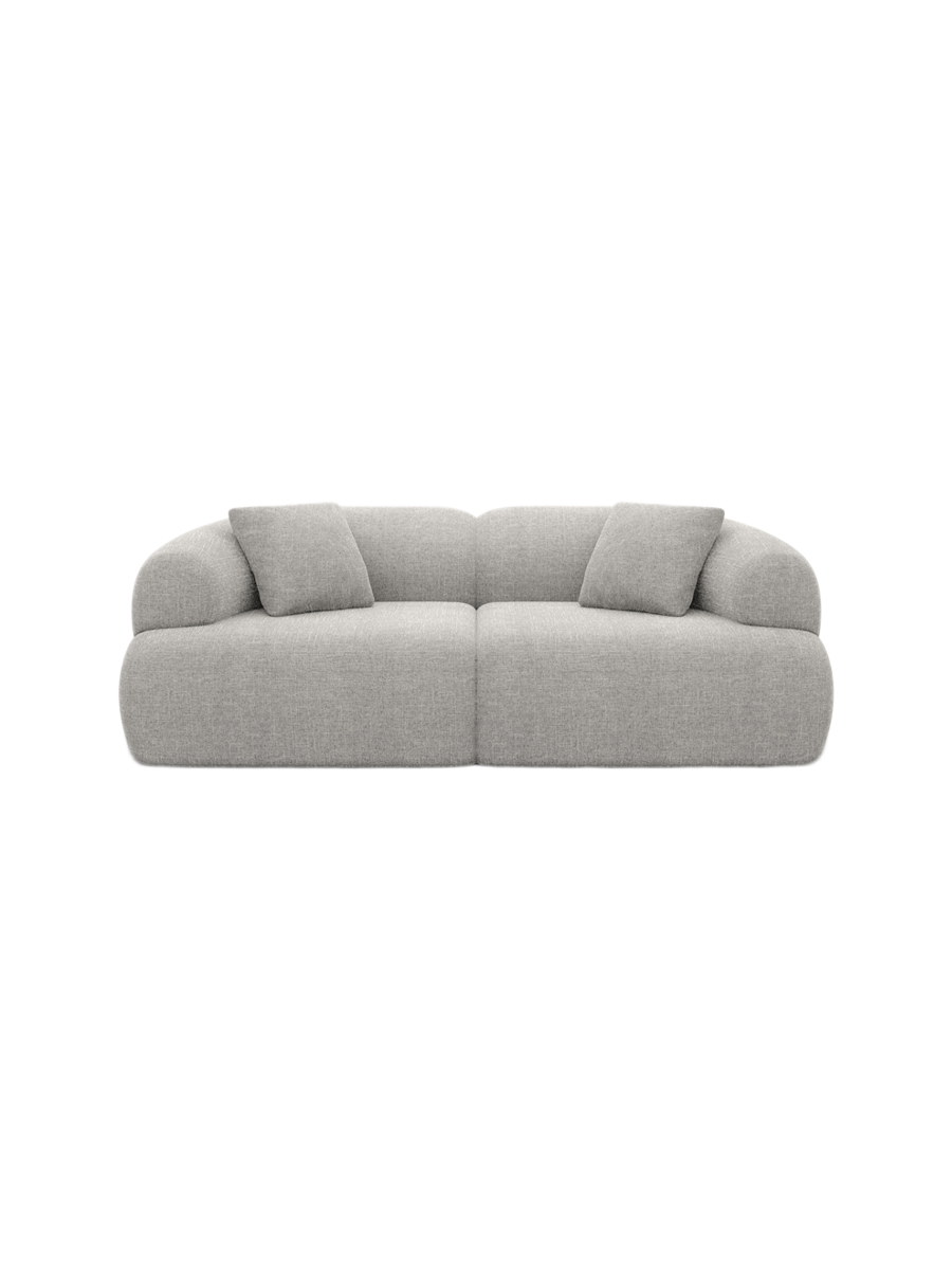 
2-Sitzer Design Sofa „Astoria“ mit Strukturstoff-Bezug - Strukturstoff Anthrazit