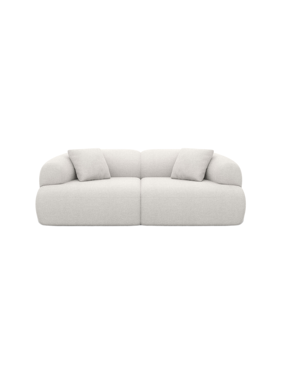 
2-Sitzer Design Sofa „Astoria“ mit Strukturstoff-Bezug - Strukturstoff Anthrazit