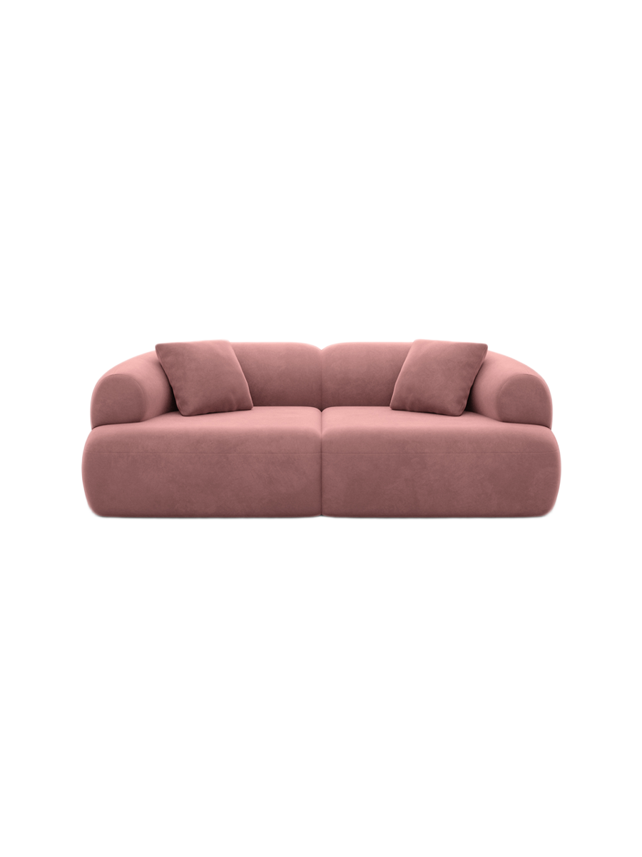 
2-Sitzer Design Sofa „Astoria“ mit Samtbezug - Samtbezug Königsblau