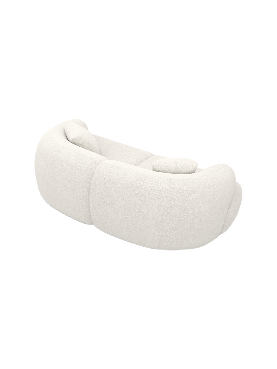 
3-Sitzer Design Sofa "Astoria“ mit Bouclé-Bezug - Bouclé Graphit