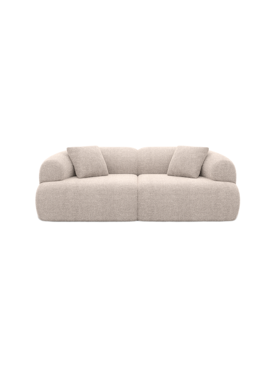 
3-Sitzer Design Sofa „Astoria“ mit Strukturstoff-Bezug - Strukturstoff Anthrazit