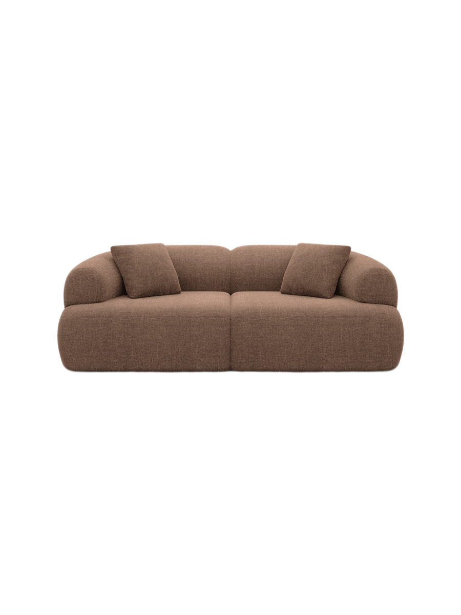 
3-Sitzer Design Sofa „Astoria“ mit Strukturstoff-Bezug - Strukturstoff Anthrazit