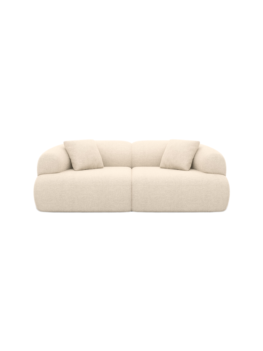 
3-Sitzer Design Sofa „Astoria“ mit Strukturstoff-Bezug - Strukturstoff Anthrazit