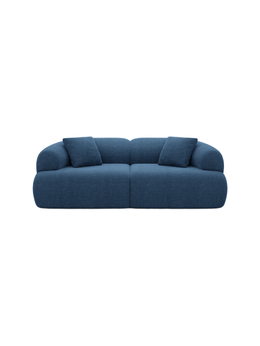 
3-Sitzer Design Sofa „Astoria“ mit Strukturstoff-Bezug - Strukturstoff Anthrazit