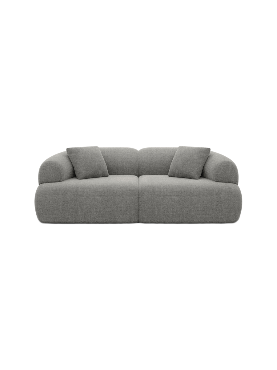 
3-Sitzer Design Sofa „Astoria“ mit Strukturstoff-Bezug - Strukturstoff Anthrazit