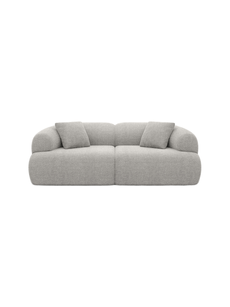 
3-Sitzer Design Sofa „Astoria“ mit Strukturstoff-Bezug - Strukturstoff Anthrazit
