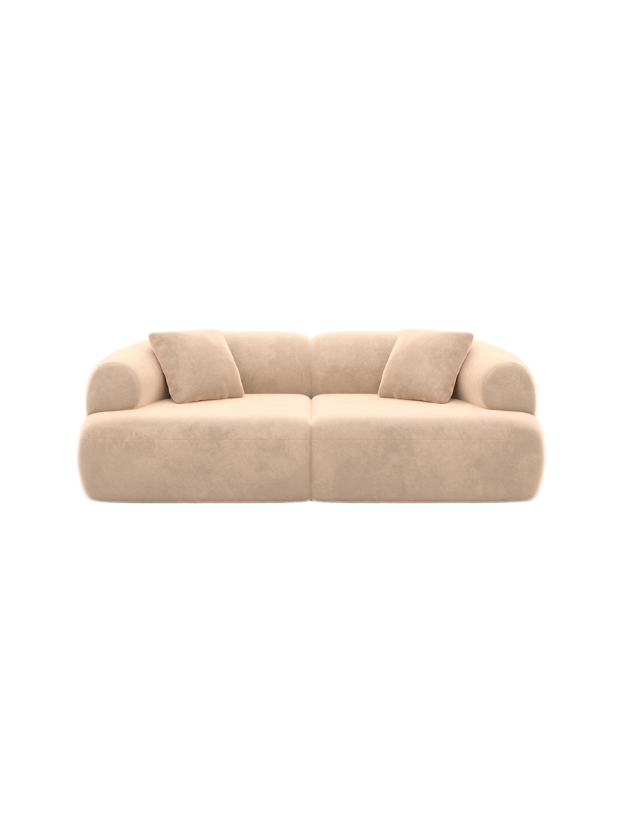 
3-Sitzer Design Sofa „Astoria“ mit Samtbezug - Samtbezug Königsblau