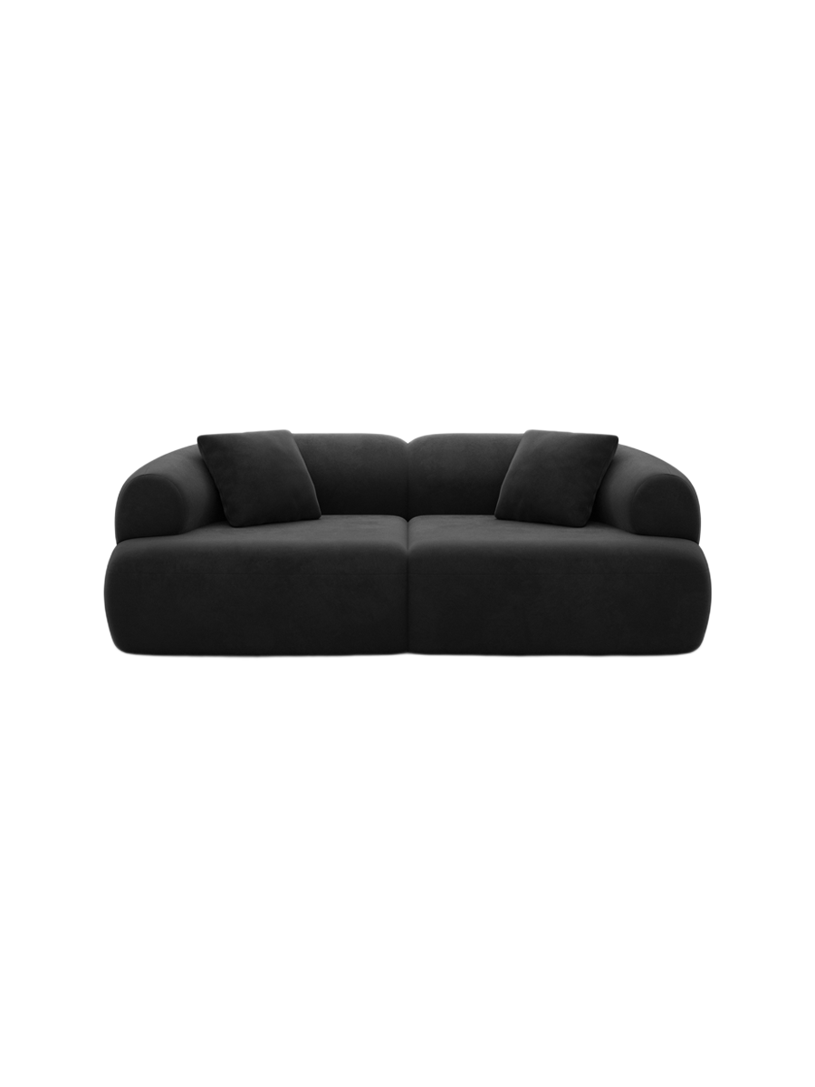 
3-Sitzer Design Sofa „Astoria“ mit Samtbezug - Samtbezug Königsblau