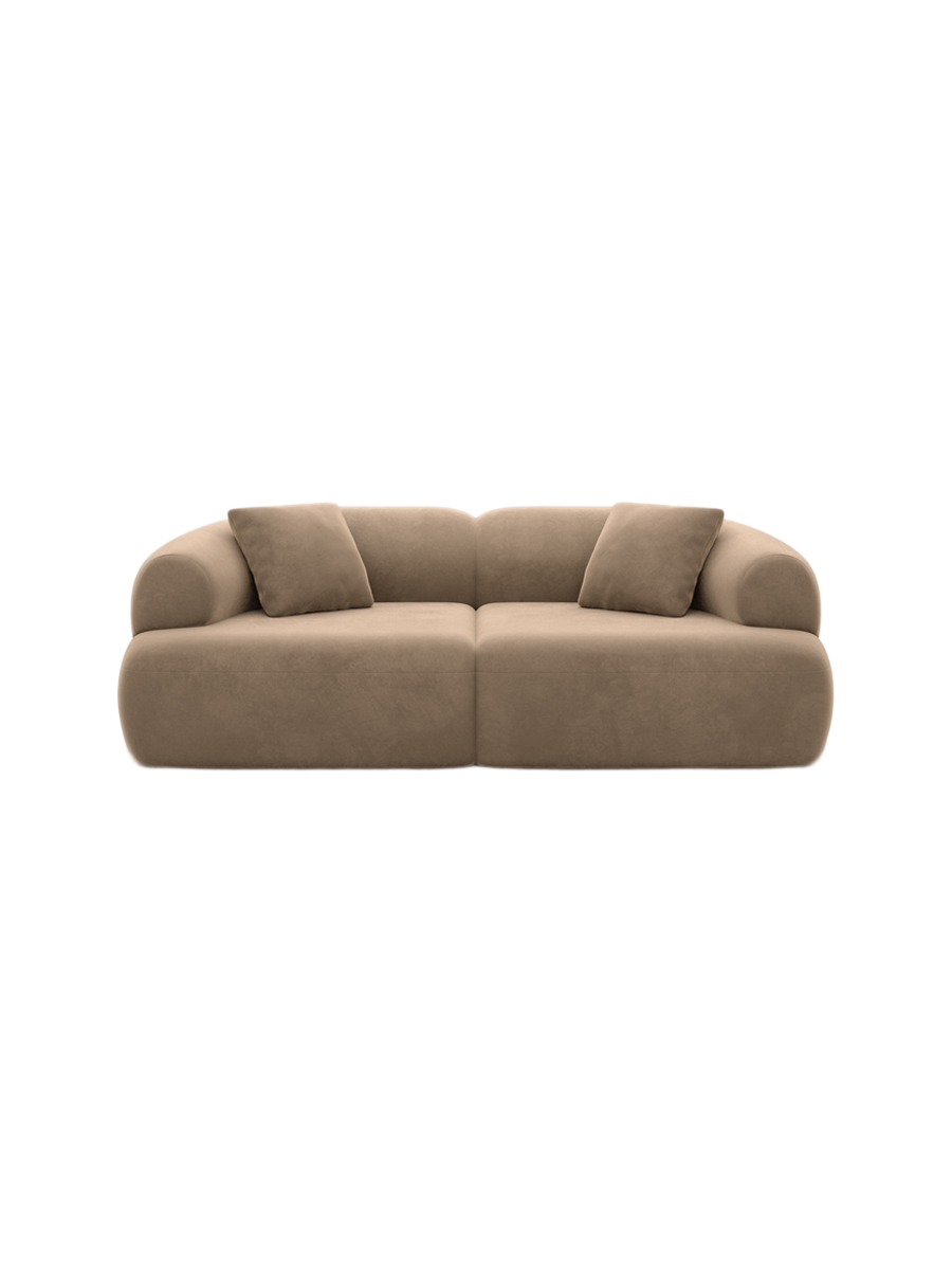 
3-Sitzer Design Sofa „Astoria“ mit Samtbezug - Samtbezug Königsblau