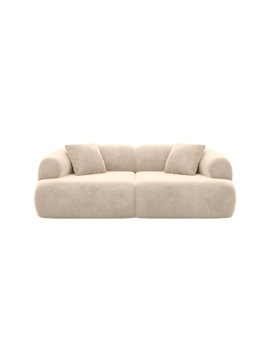 
3-Sitzer Design Sofa „Astoria“ mit Samtbezug - Samtbezug Königsblau