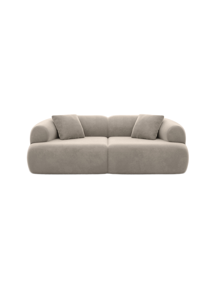 
3-Sitzer Design Sofa „Astoria“ mit Samtbezug - Samtbezug Königsblau